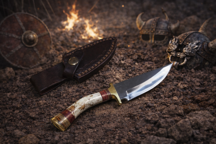 Small antler knife photo