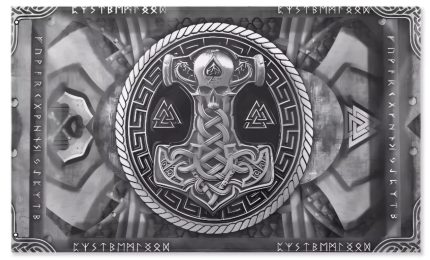 Thor hammer with a skull scaled 1